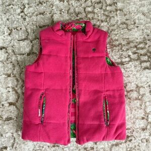 Lilly Pulitzer Colorful Patterned puffer vest M 6-7 girls